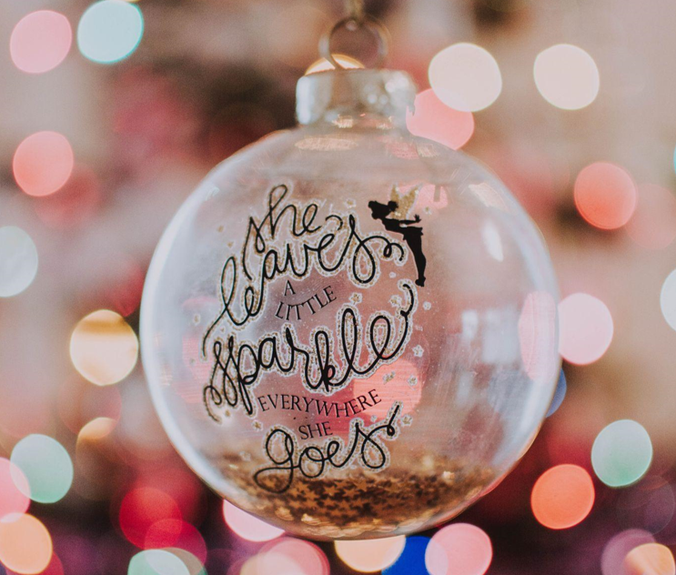 Celebrate the Holidays with an American Flag-Colored Glass and Fabric Christmas Ornament